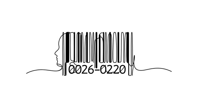 Barcode with human face