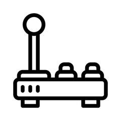 arcade joystick line icon © notivestudios