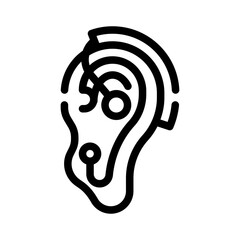 cochlea line icon © notivestudios