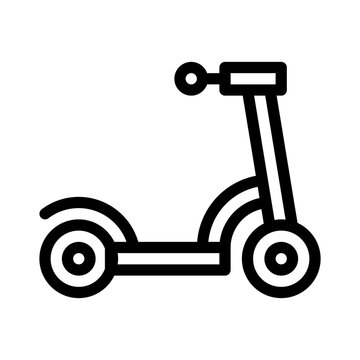 e scooter line icon