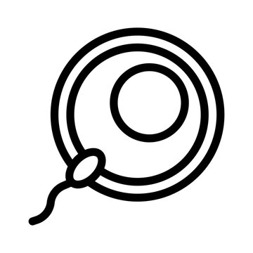 fertilization line icon