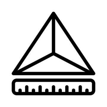 triangle line icon