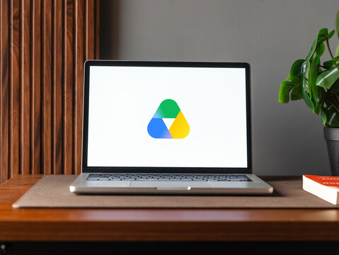Google Drive logo is displayed on the screen of a smartphone, in Bangalore, India, on February 28, 2026