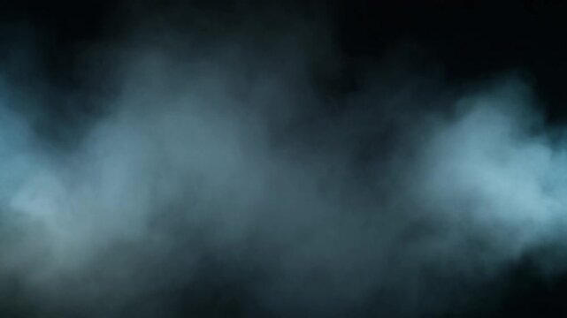 Dark blue smoky abstract background atmospheric cloud