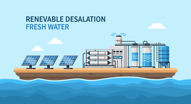 Advanced Renewable Desalination Plant for Sustainable Water Production