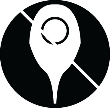 wrong location sign symbol illustration