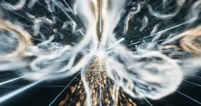 Futuristic visualization of interconnected brains emitting electric impulses in a digital landscape