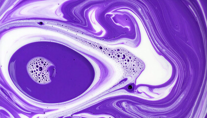 Fototapeta premium Blueberries juice mixing with milk texture background Food and drink close up
