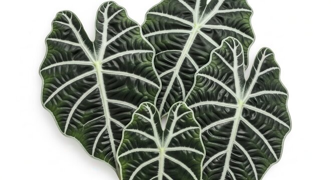 Paddle Shaped Alocasia Amazoni Plant Leaves