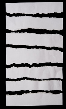 Ripped paper strips