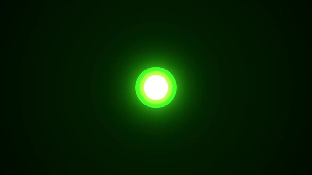 Pulsing Green Radio Wave Radar Signal Pulse Motion Graphic