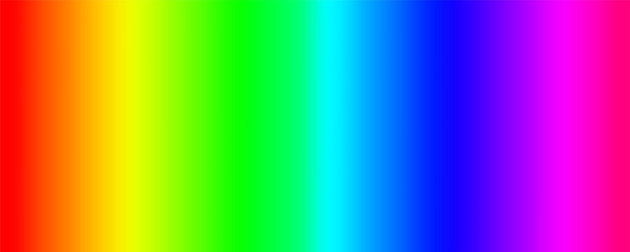 Rainbow RGB gradient background. Sun light ultraviolet spectrum. Dynamic abstract with with blurred bright rainbow gradient curve. Vector illustration