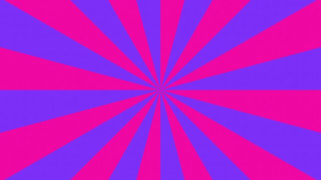 Comic book style neon sunburst radial rays pop art background loop.