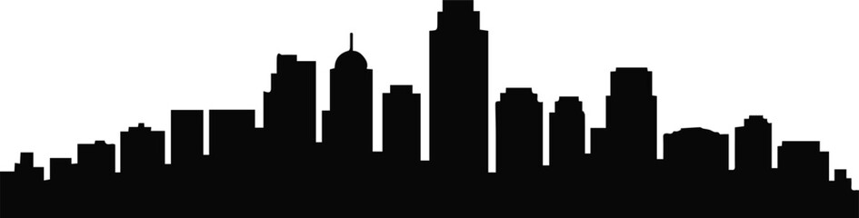 city skyline silhouette icon with skyline skyline buildings and skyline architecture for urban themes © AIcon Star