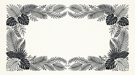 Obraz premium frame of leaves