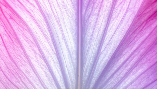 Close-up of a vibrant pink and purple flower petal with delicate veins.