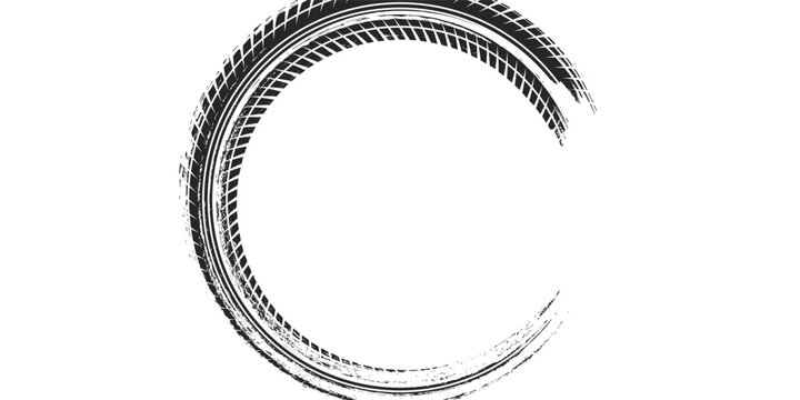 Black tire tread marks, wheel texture, tire marks - auto racing, motocross, drift, rally, off-road, and more. modern