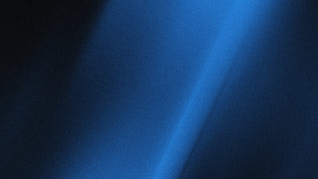 Deep blue light sweeps across textured surface. Soft glow illuminates grainy, shadowed background. Ideal for abstract or mood-driven design projects. Elegant gradient hints at calm or mystery