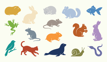Cute Forest Animal Illustration Collection with Wildlife Pet and Nature Characters for Children Graphic Design Projects © GeetaRani