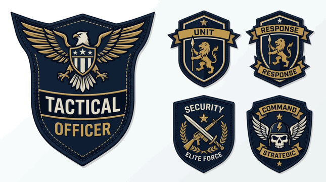 Military Patches: Eagle, Lion, Skull, Weapons, Unit, Security, Tactical
