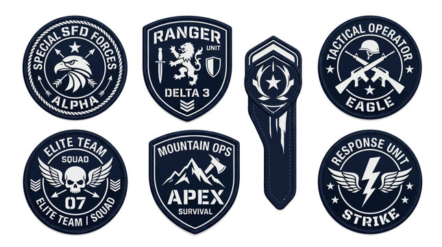 Military Patches: Elite Tactical Units, Special Forces, Ranger, Eagle, Viper, Alpha Emblem