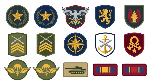 Military Patches & Emblem Collection: Army, Navy, Air Force, Special Forces