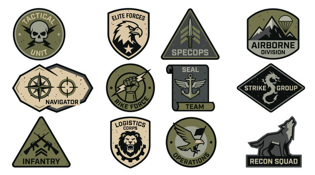 Military Patches & Emblems: Elite Forces, Airborne, Spec Ops, Recon Squad