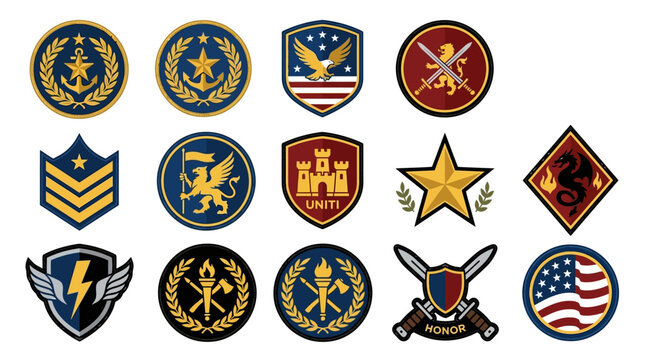 Military Patches and Emblems: Army, Navy, Air Force, Insignia Collection