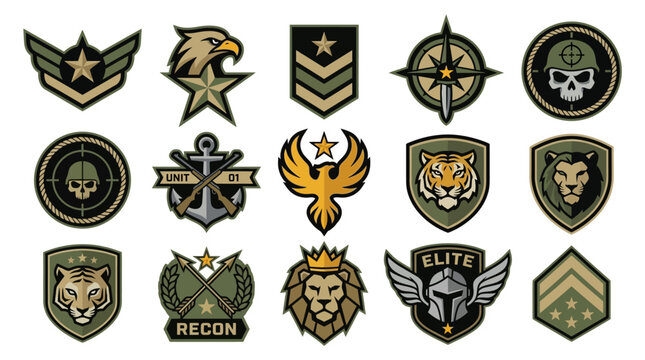 Military Patches Emblem Collection: Emblems, Insignias, Symbols, Badges, Logos