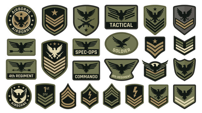 Military Patches: Ranks, Emblems, Tactical Insignia & Airborne Badges