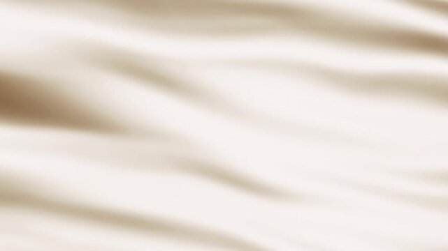 White Ivory Elegant Satin Fabric Motion UHD
