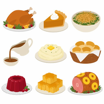 collection of food