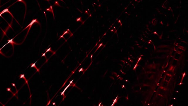Abstract Red Motion Graphics Loop with Interconnected Glowing Energy Lines and Starburst Nodes for Dynamic Visuals and Digital Storytelling ambient