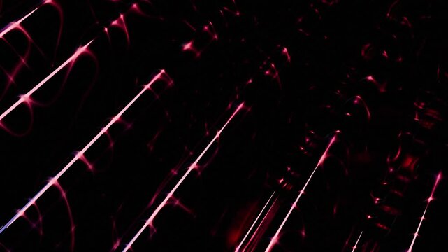 Dynamic Red Magenta Glowing Light Trails Abstract Motion Graphics Background Energy Flow for Digital Technology Modern Design Visuals copy space