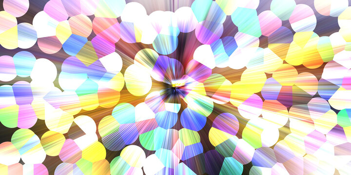 Colorful abstract shapes and blobs in random pattern