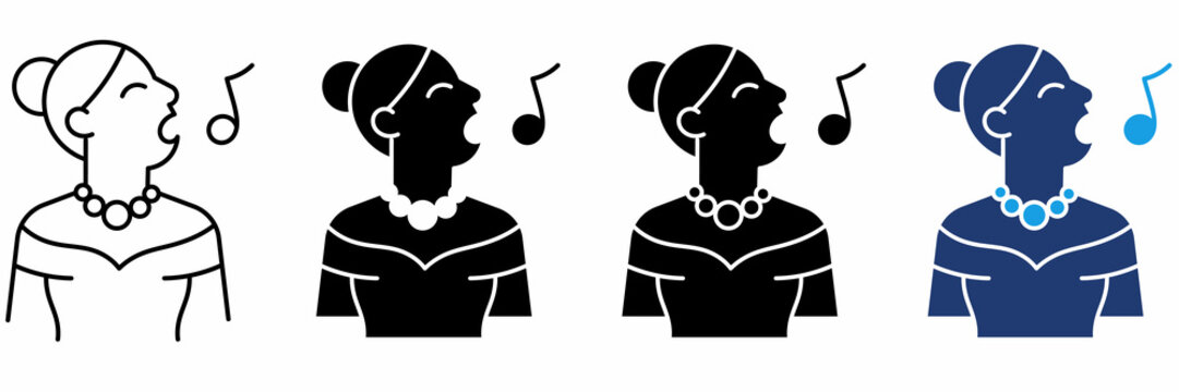 Opera singer icon collections.