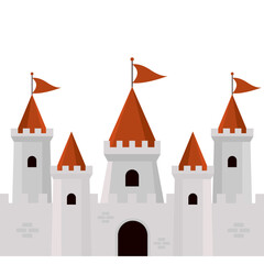 Fototapeta premium Medieval Castle Vector