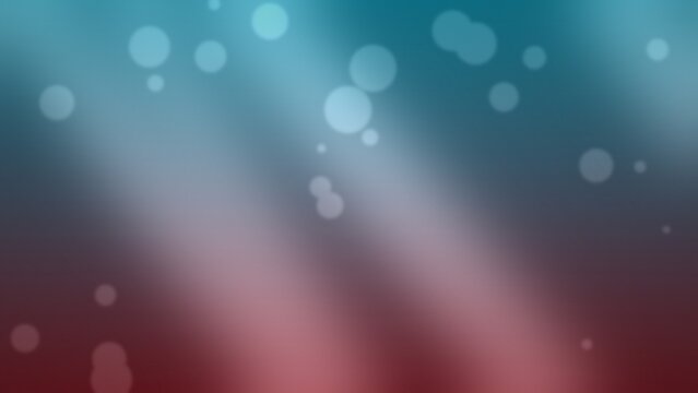 Abstract light rays and bokeh effect with blue and red tones creating a vibrant graphic background in a digital art environment with soft focus