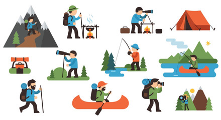 Fototapeta premium People enjoying outdoor recreational activities.