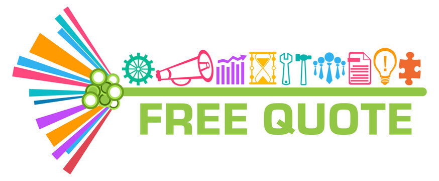 Free Quote Business Symbols Top Colorful Graphics Text 