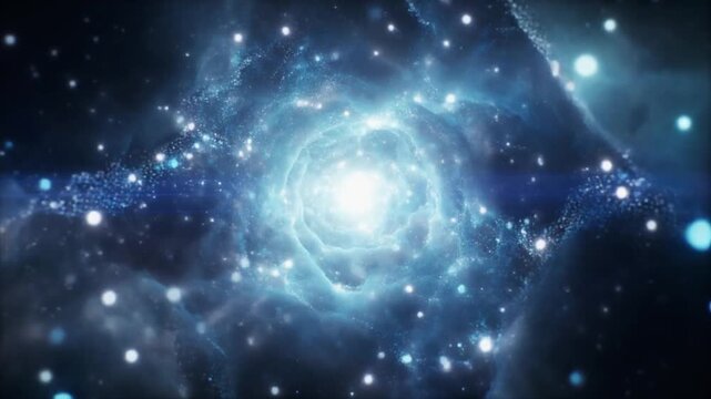 Abstract Quantum Probability Cloud Science Visualization
