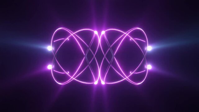 Abstract Quantum Entanglement Particle Pair Visualization