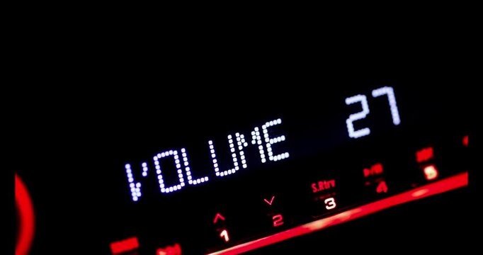 Car radio volume up