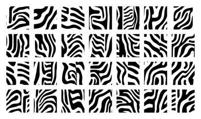 organic shape patterns with bold wavy abstract line textures © Logan