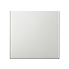 Fototapeta premium Square white cardboard mailer box top view