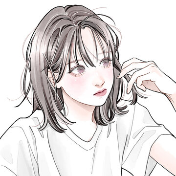 髪がボサボサの女性