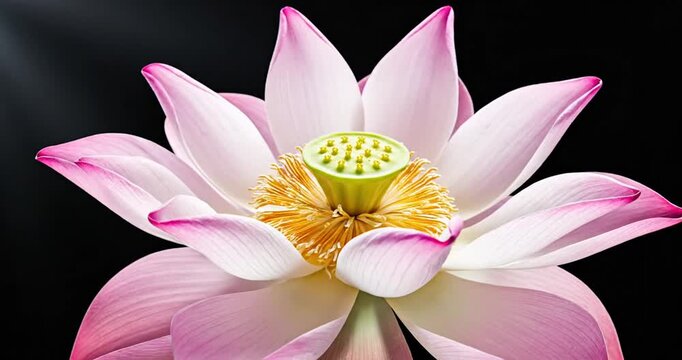 Pink Lotus Flower Closeup Photography.