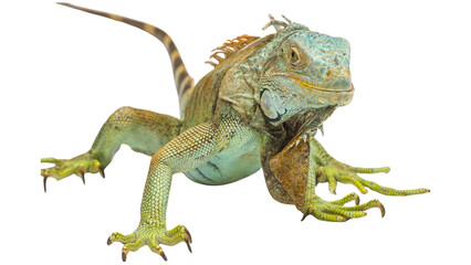 Fototapeta premium iguana isolated on white