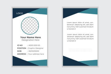 Fototapeta premium id card template | office id card | employee id card for your company