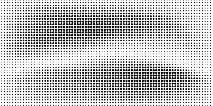 Grunge halftone gradient background. Faded grit noise texture. White and black sand wallpaper. Retro pixelated backdrop. Anime or manga style comic overlay. Vector graphic design textured template